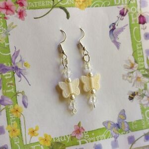 Handmade butterfly earrings